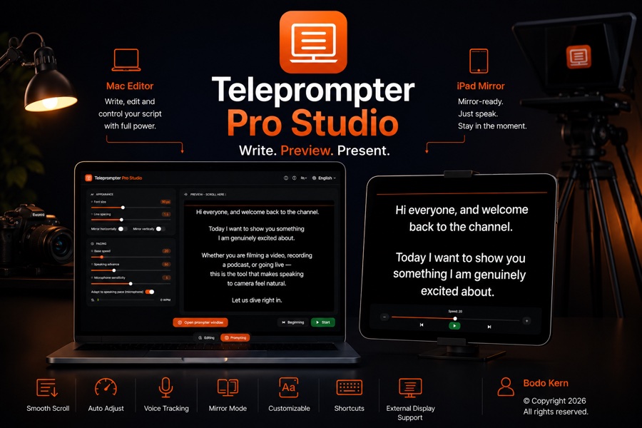 Teleprompter Pro Studio