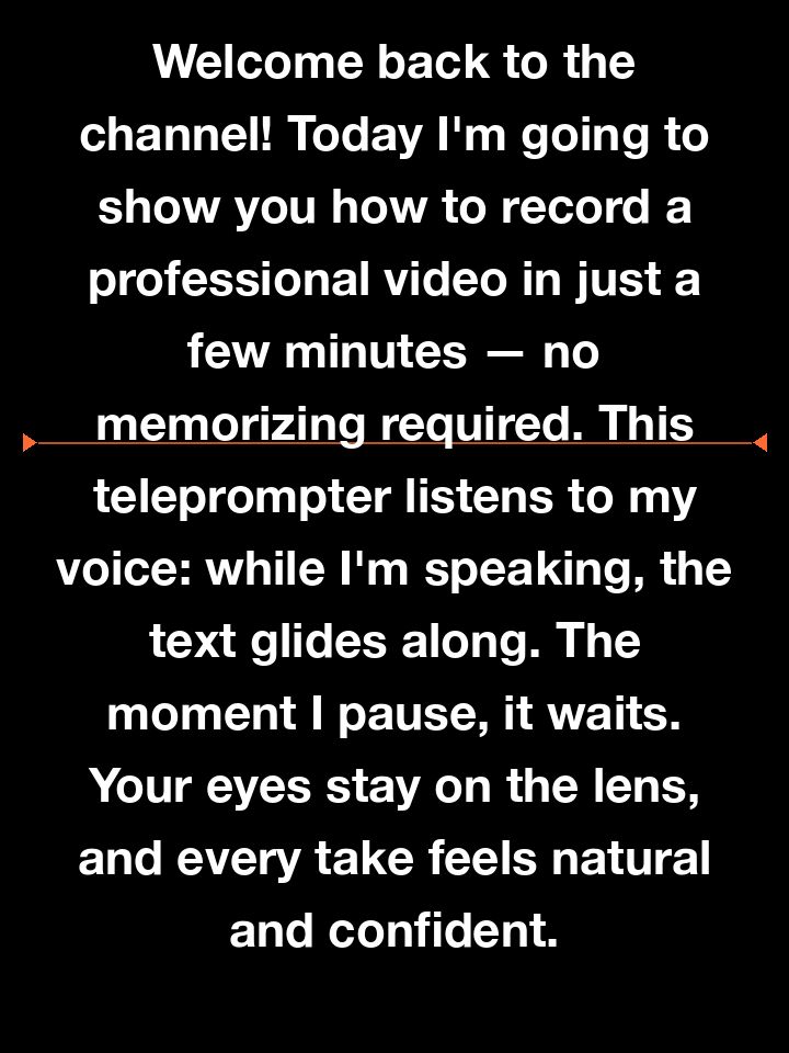 Prompter auf dem iPad